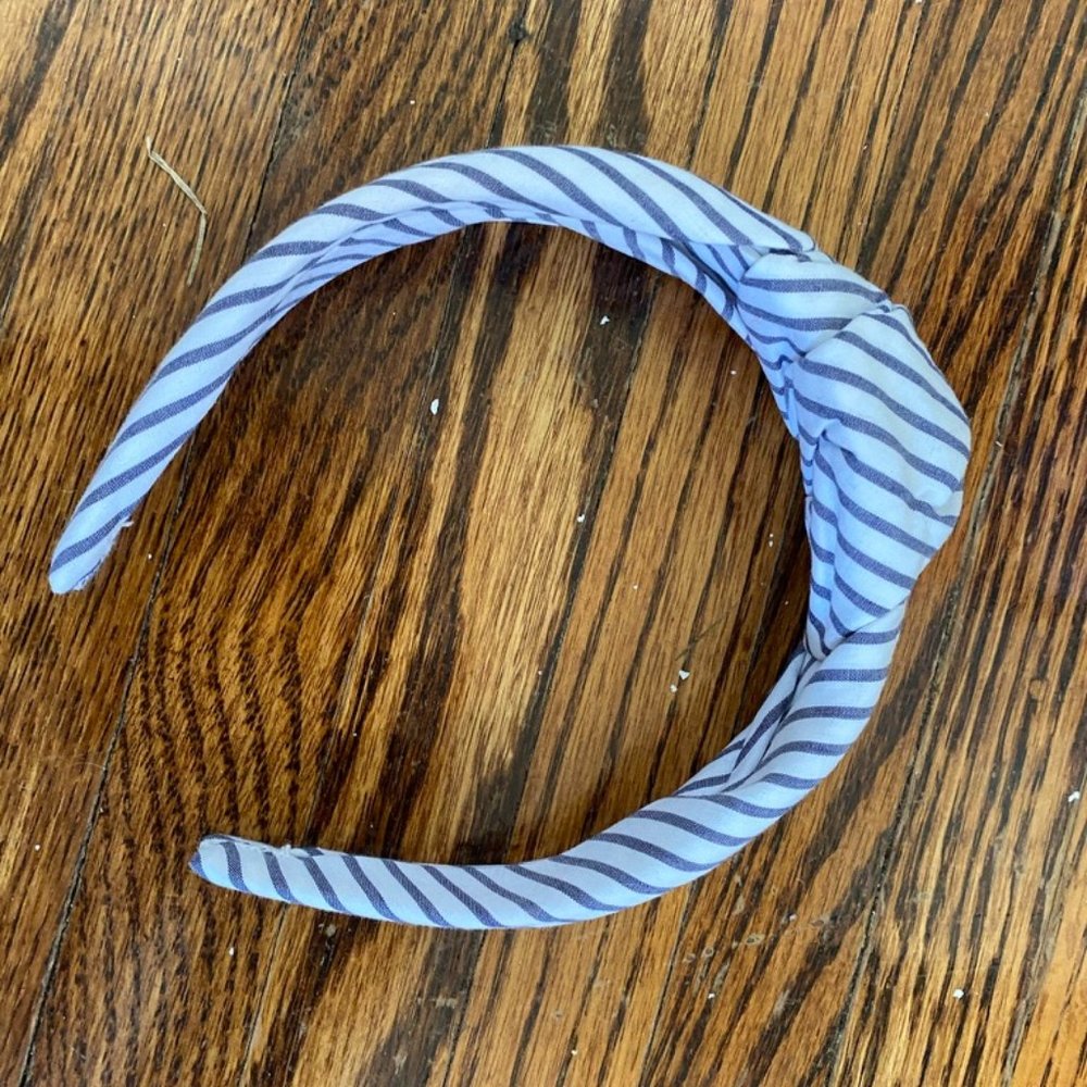 J. Crew Topknot Headband in Stripe